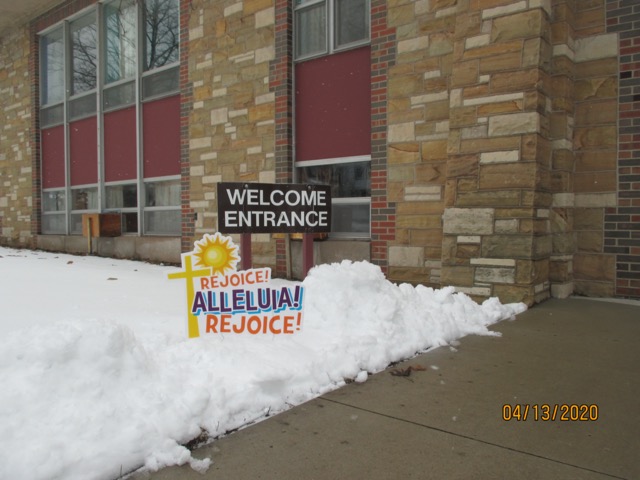 Snow or high winds could take away the Easter message.