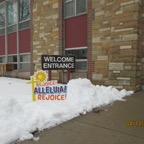 Easter 2020 outside sign